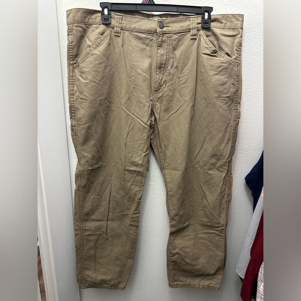 Men's blue mountain tan work pants